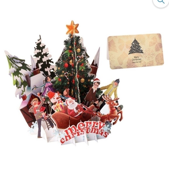 NWT 3D Pop Up Laser Cut Christmas Card Holiday - Picture 3 of 10